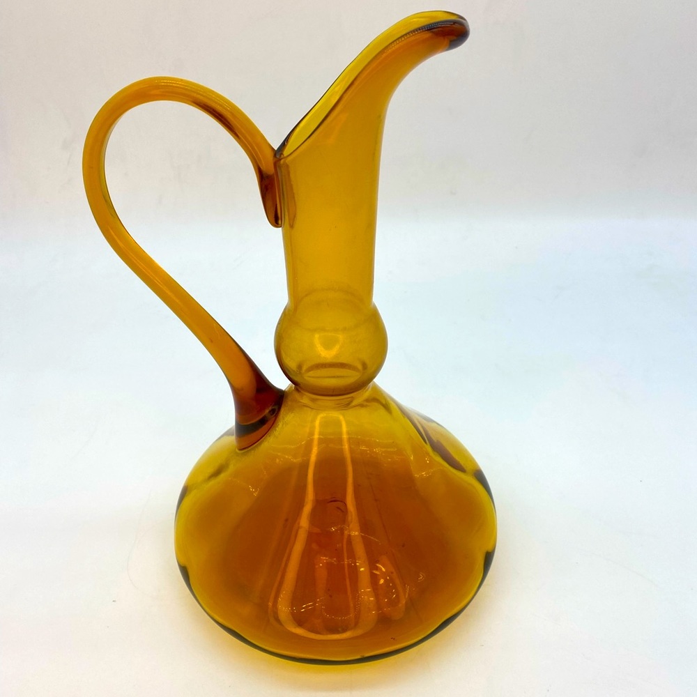 Vintage Amber Glass Decanter